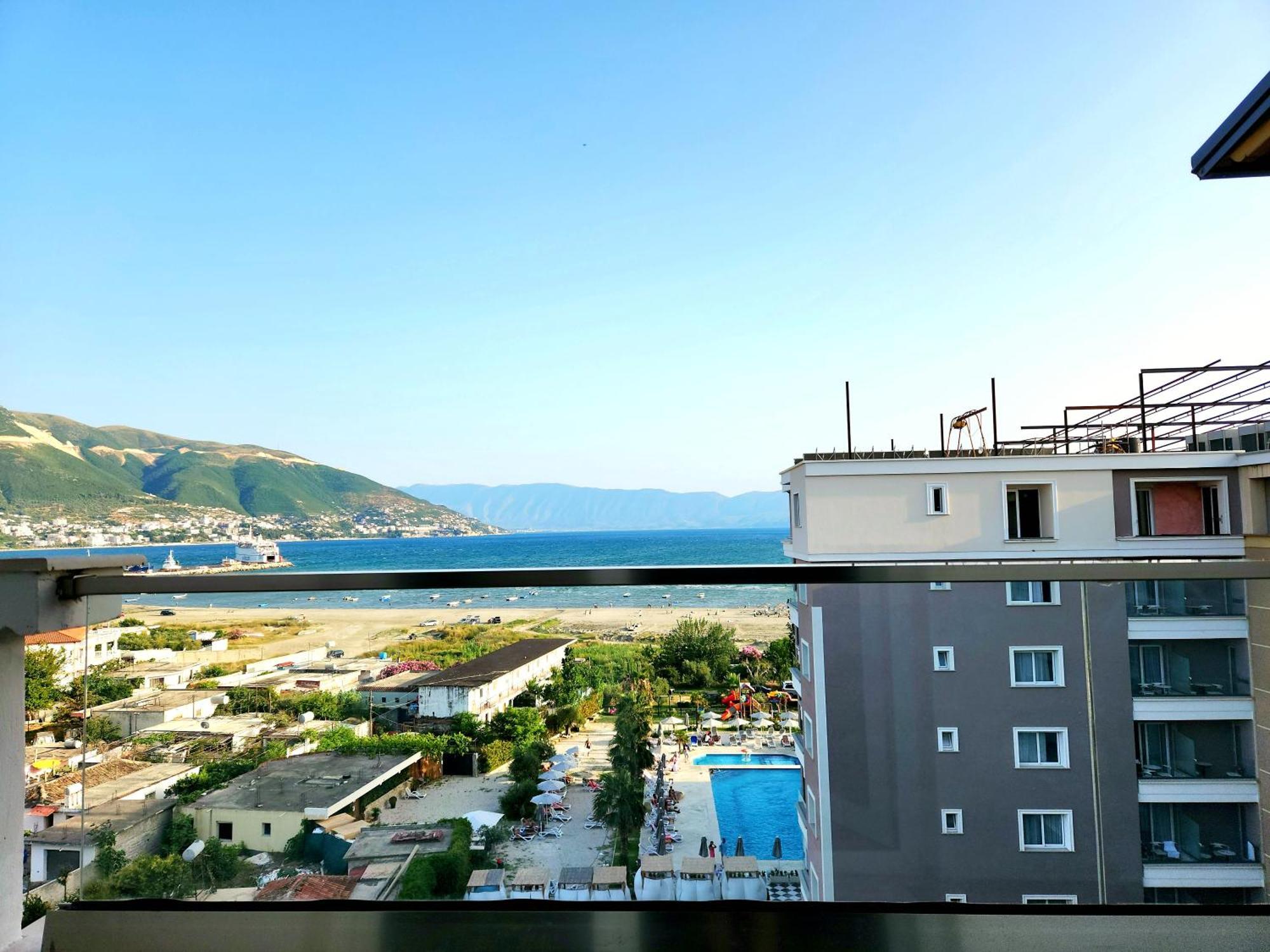 Panorama View Apt, 150M To Beach, 750M Lungo Mare Apartment Vlore Ngoại thất bức ảnh